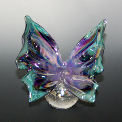 Memorial Glass Butterfly Paperweight - Kevin Fulton Glass