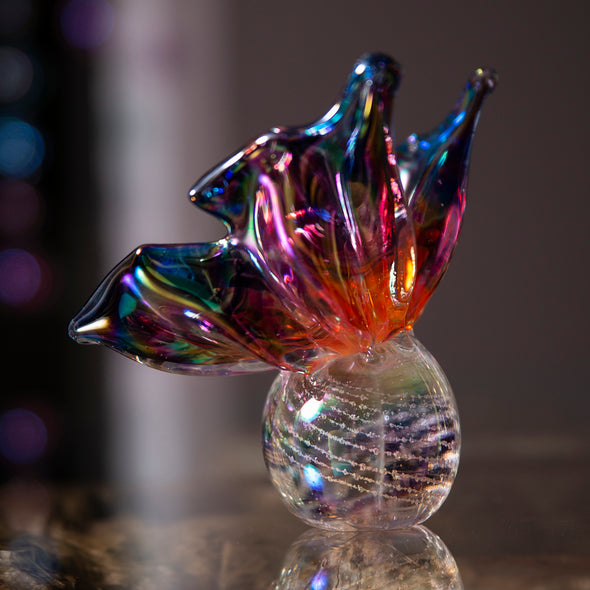 Memorial Glass Butterfly Paperweight - Kevin Fulton Glass