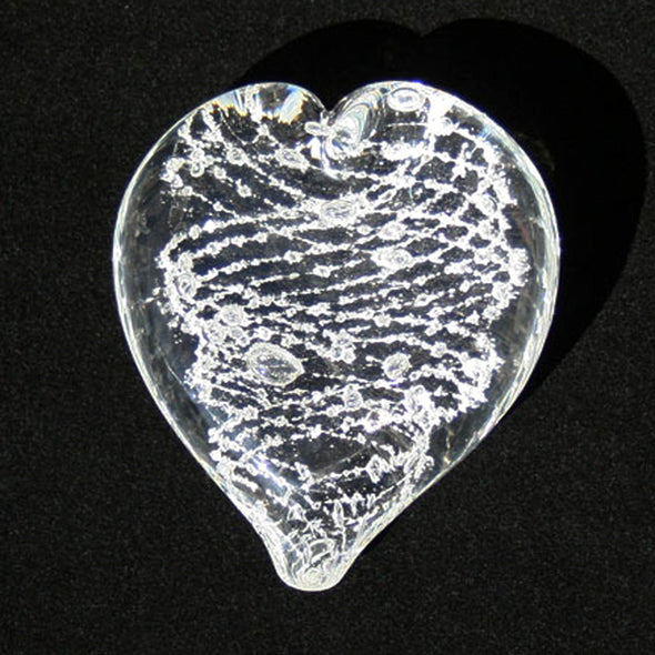 Memorial Glass Heart Touchstone - Kevin Fulton Glass