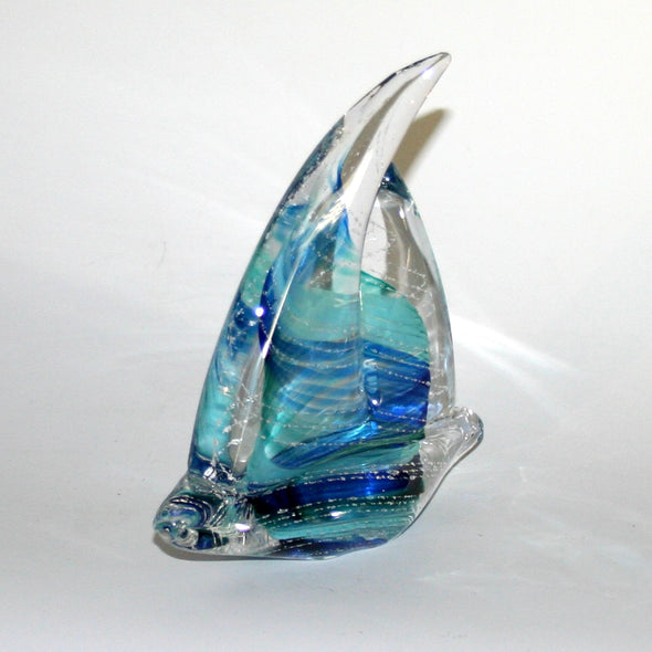 Memorial Glass Sailboat Sculpture - Kevin Fulton Glass