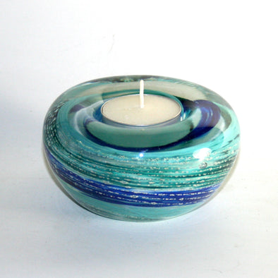 Memorial Glass Tea Light Candle Holder - Kevin Fulton Glass