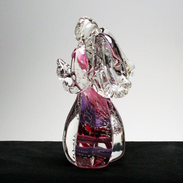 Memorial Glass Classic Style Angel Sculpture - Kevin Fulton Glass