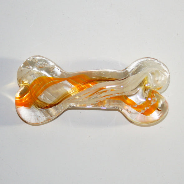 Memorial Glass Dog Bone Sculpture - Kevin Fulton Glass
