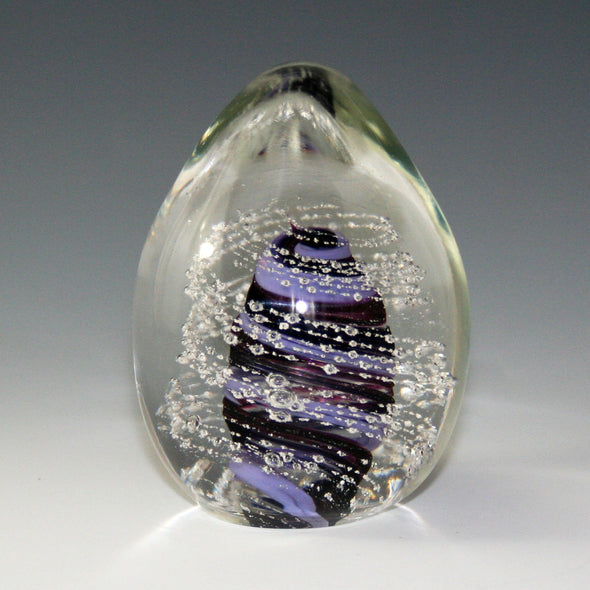 Memorial Glass Egg Paperweight - Kevin Fulton Glass