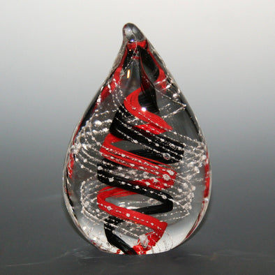 Memorial Glass Flame Paperweight - Kevin Fulton Glass