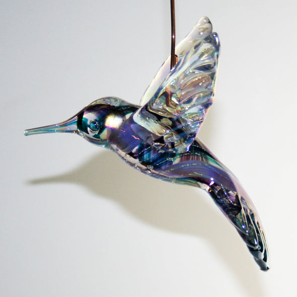 Memorial Glass Hummingbird Sun Catcher - Kevin Fulton Glass
