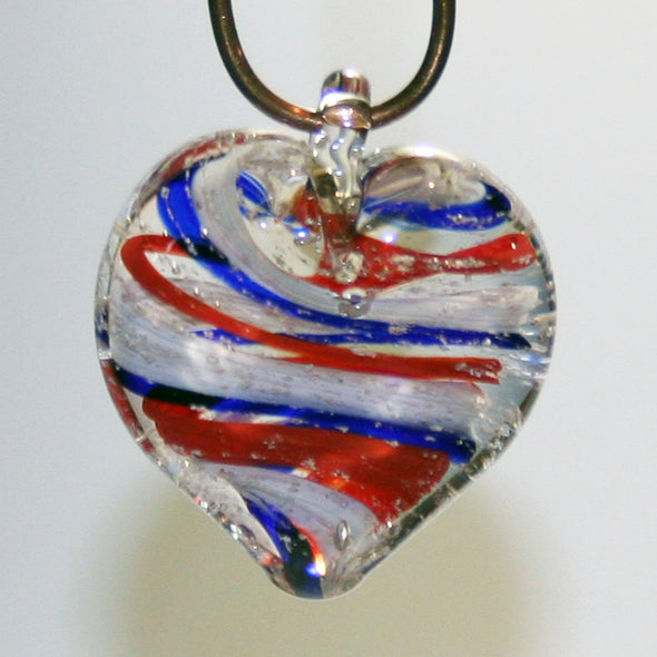 Memorial Glass Heart/Oval Sun Catcher - Kevin Fulton Glass