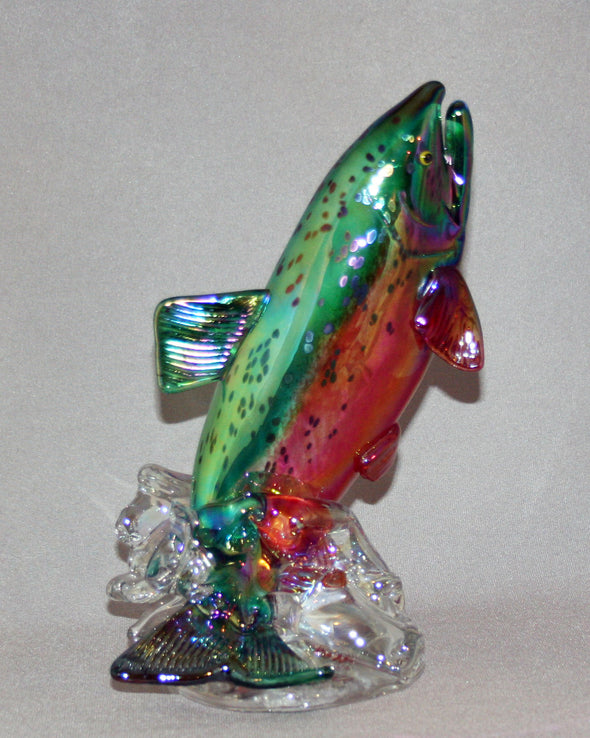 Leaping Trout/Salmon Sculptures - Kevin Fulton Glass