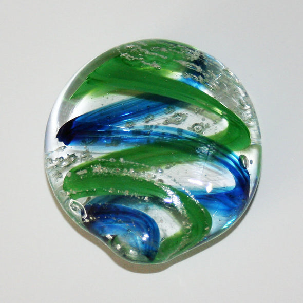 Memorial Glass Oval Touchstone - Kevin Fulton Glass