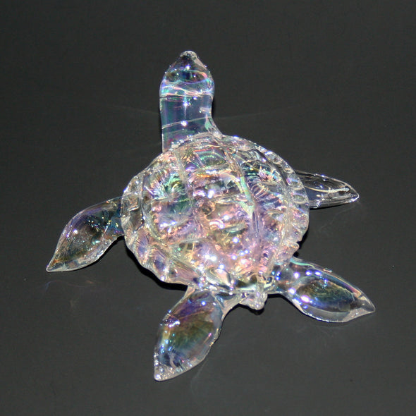 Memorial Glass Sea Turtle Sculpture - Kevin Fulton Glass