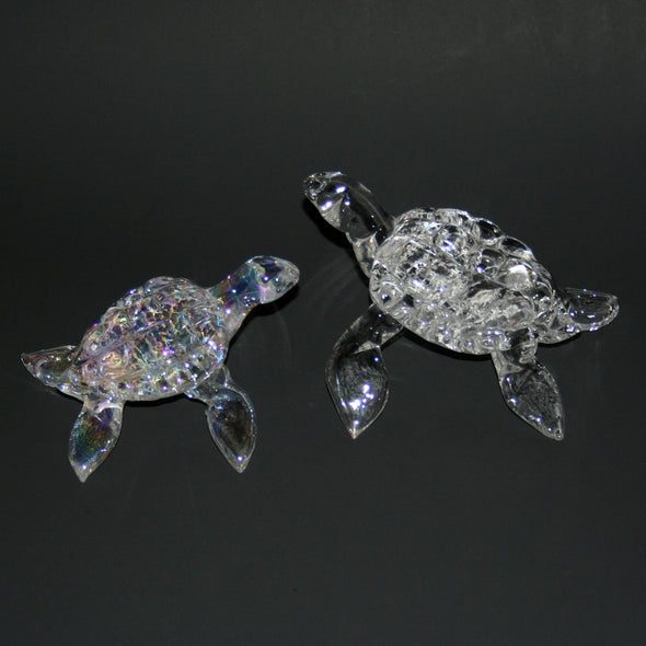 Memorial Glass Sea Turtle Sculpture - Kevin Fulton Glass